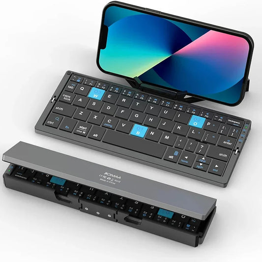 Folding Bluetooth Wireless Rechargeable Keyboard