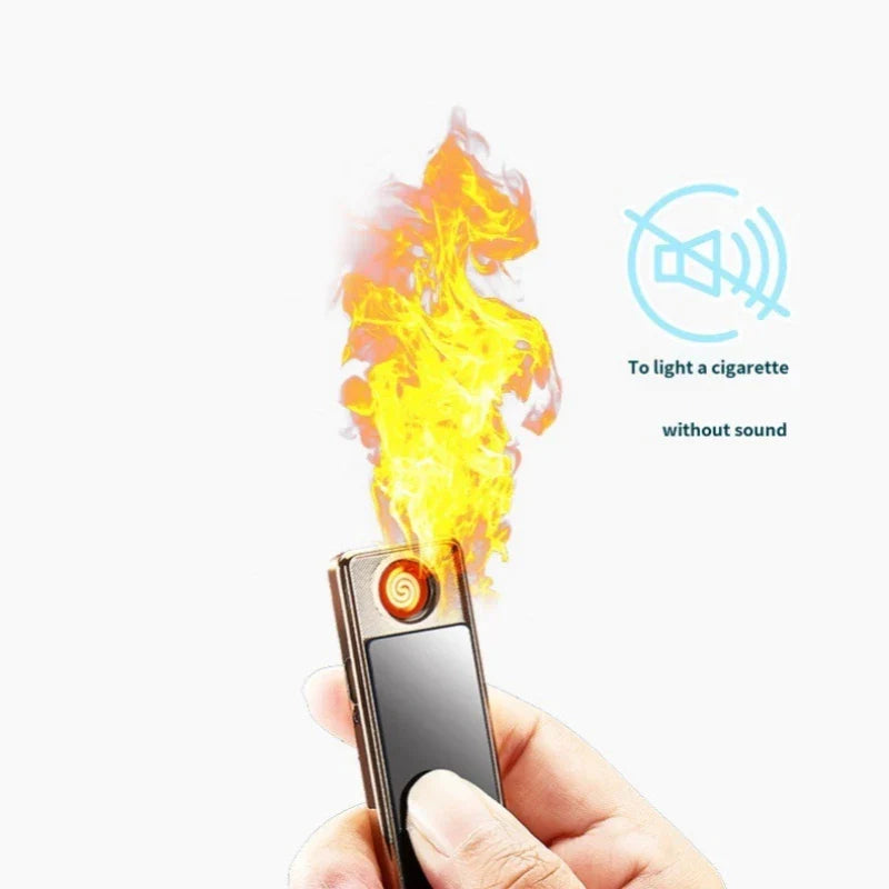 Small Portable USB Rechargeable Metal Coil Lighter
