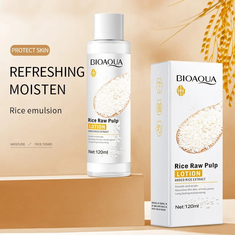 6pcs, BIOAQUA Rice Raw Pulp Skin Care Set